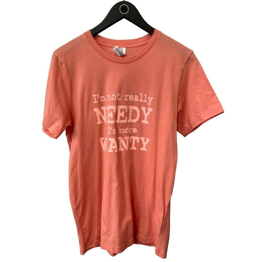 Bella + Canvas Crewneck Graphic T Shirt Size Medium Short Sleeve Coral Essential